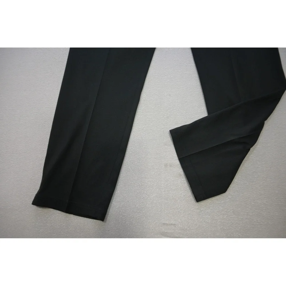 Nike Golf Pants Mens 38x30 Black Dri-FIT Stretch Flat Front Trousers Excellent